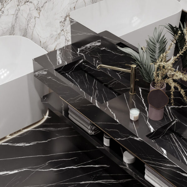 Marquina Venato çiçek marble